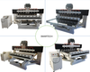 Furniture Legs Making Multi Spindles Cnc Wood Router 1530 Rotary 4th Axis With 8 Heads 3D Woodworking CNC Router Machine