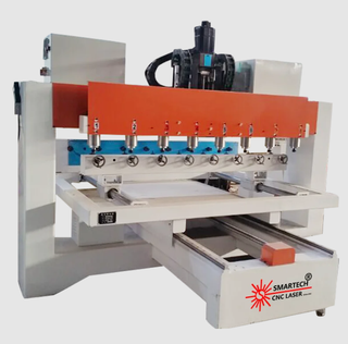 Furniture Legs Making Multi Spindles Cnc Wood Router 1530 Rotary 4th Axis With 8 Heads 3D Woodworking CNC Router Machine