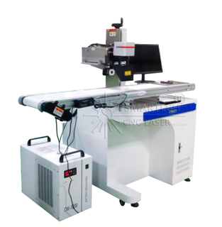 UV Laser Marking Machine 3W/5W With Auto Feeding System For Ultra Small Parts And Glass Bottles Plastic Marking