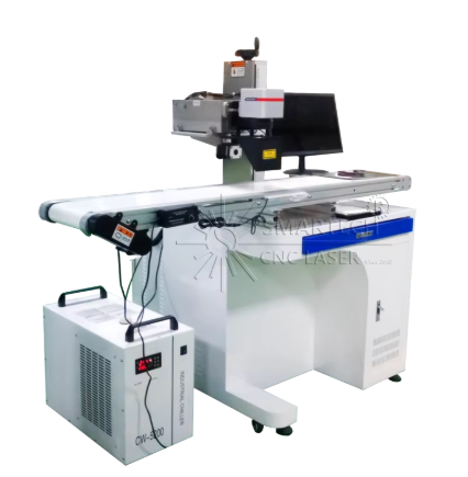 UV Laser Marking Machine 3W/5W With Auto Feeding System For Ultra Small Parts And Glass Bottles Plastic Marking