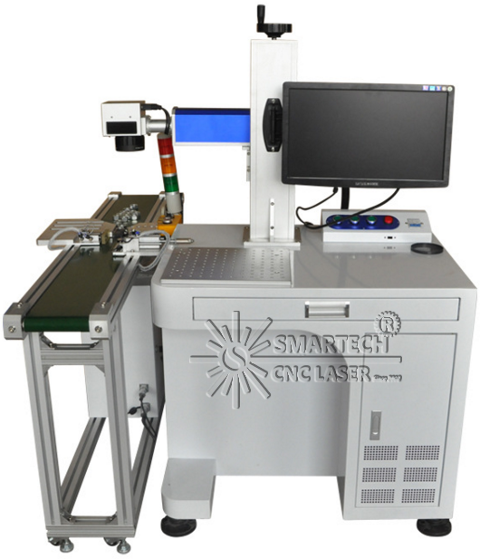 CO2 Flying Laser Marking Machine For Nonmetal Wood Acrylic Plastic Bottles Production Line Good Price