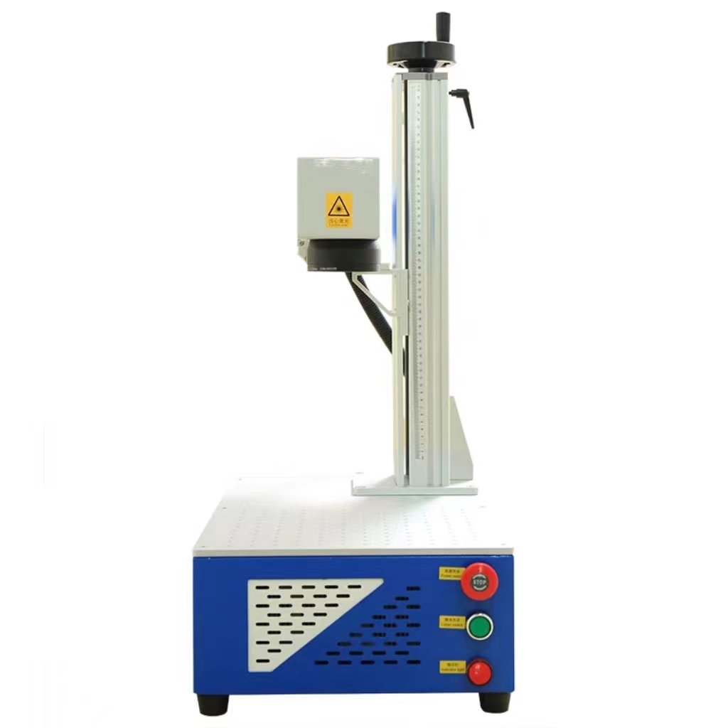 Portable Fiber Laser Marking Machine Mini 20w 30w50w Metal Cabinet Smart Color Fiber Laser Marking Machine