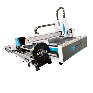 Automated Industrial laser cutting machine with tubes and sheets cutting