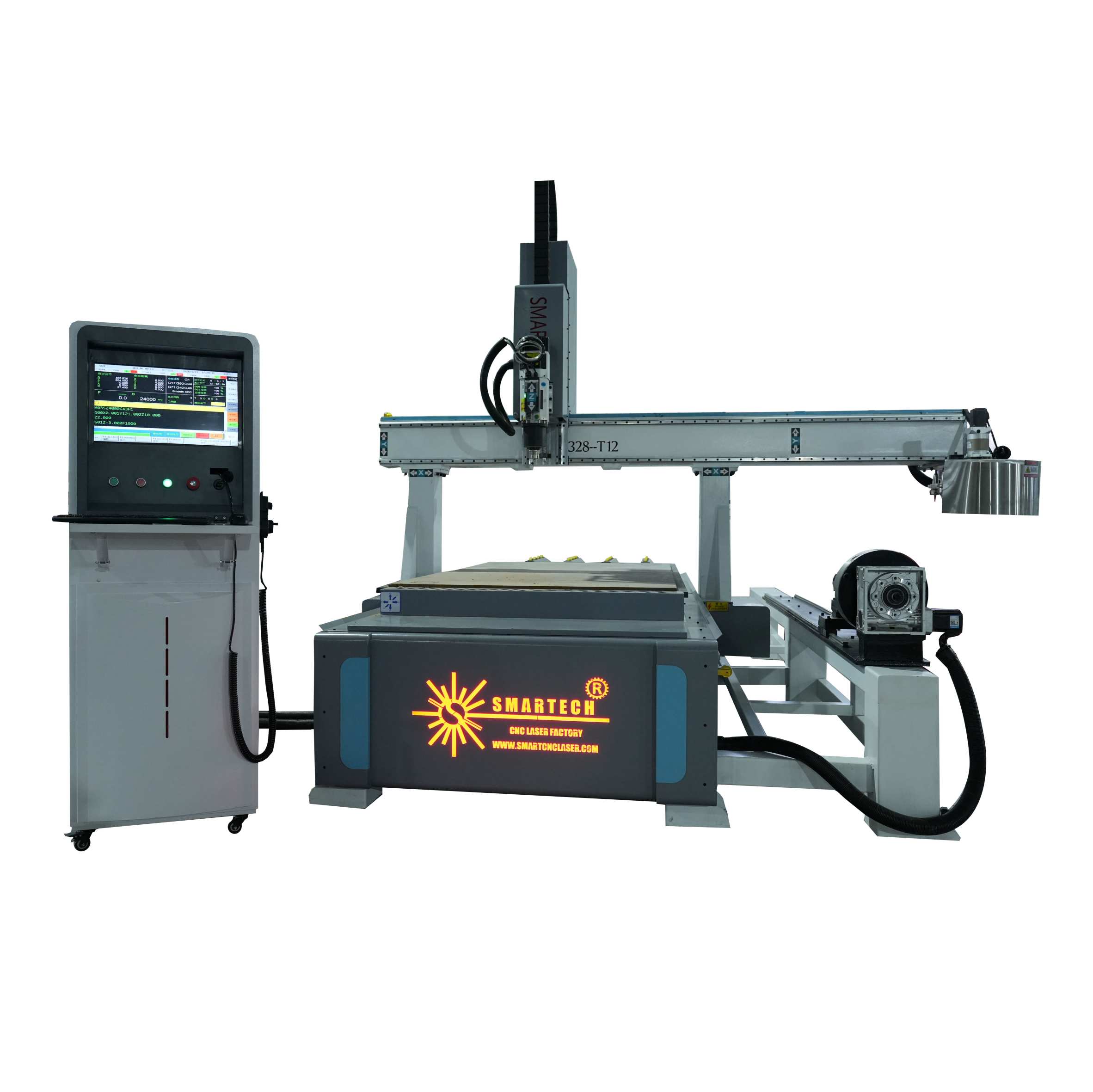 SMARTECH CNC Router With Automatic Tools Changer&SA Series ATC1530 4 Axis Model CNC Router