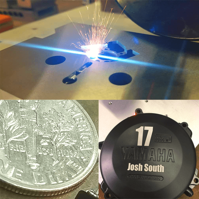 laser engraving on metal machine