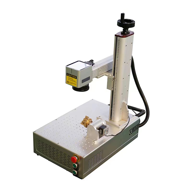 Portable Fiber Laser Marking Machine Mini 20w 30w50w Metal Cabinet Smart Color Fiber Laser Marking Machine