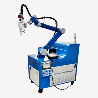6 Axis Welding Robot Fiber 2000w Galvanized Sheet Corner Laser Welding Machine