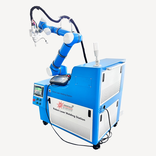 6 Axis Welding Robot Fiber 2000w Galvanized Sheet Corner Laser Welding Machine
