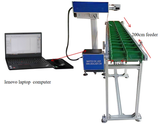 HDPE Plastic Pipe/Cable/Tube Online Flying Laser Marking Machine for Moving Objects