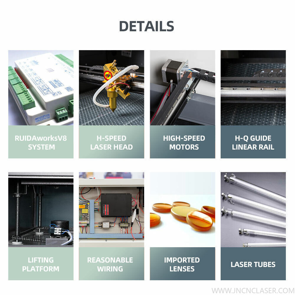 RECI 100W 400*600mm Co2 Laser Cutter RUIDA Engraver Cutting Machine with Rotary