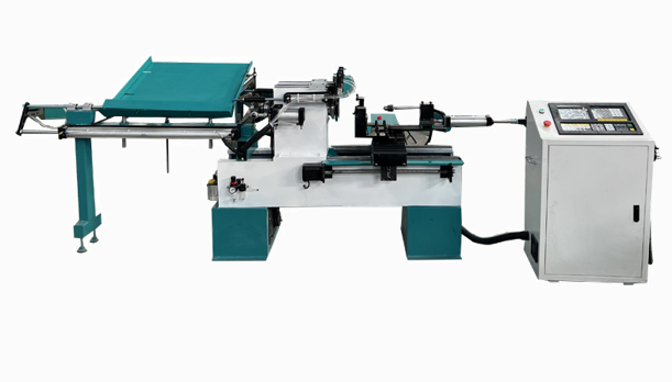 High-Speed Production CNC Wood Lathe&Automated Feeding for Consistent Batch Turning