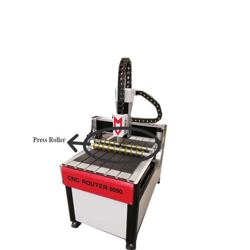 Optional part press roller